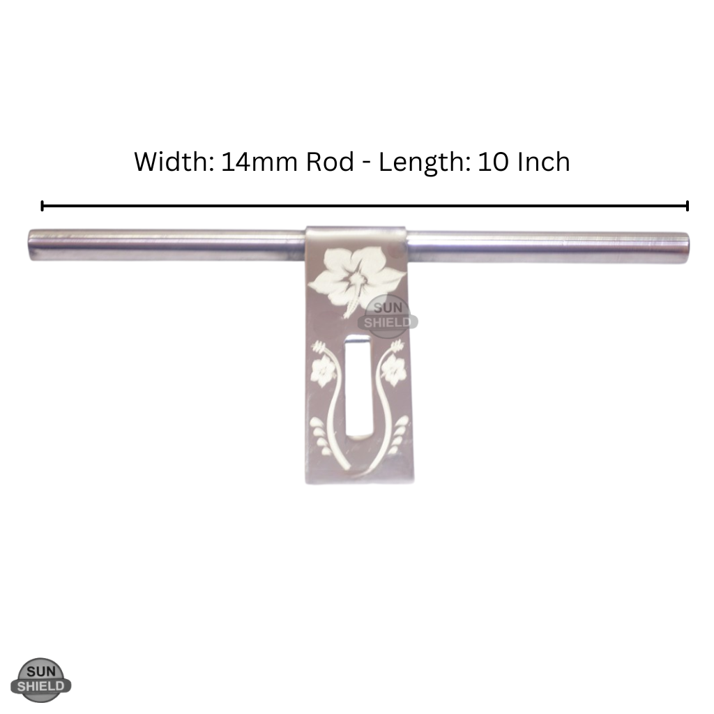 Steel Aldrop 10 Inch, 14mm, Flower