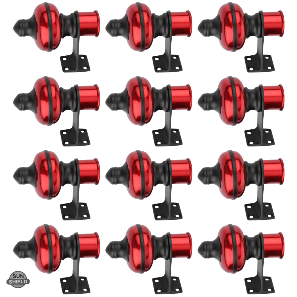 Mandir Cherry Black Curtain Bracket 1 inch (25mm)