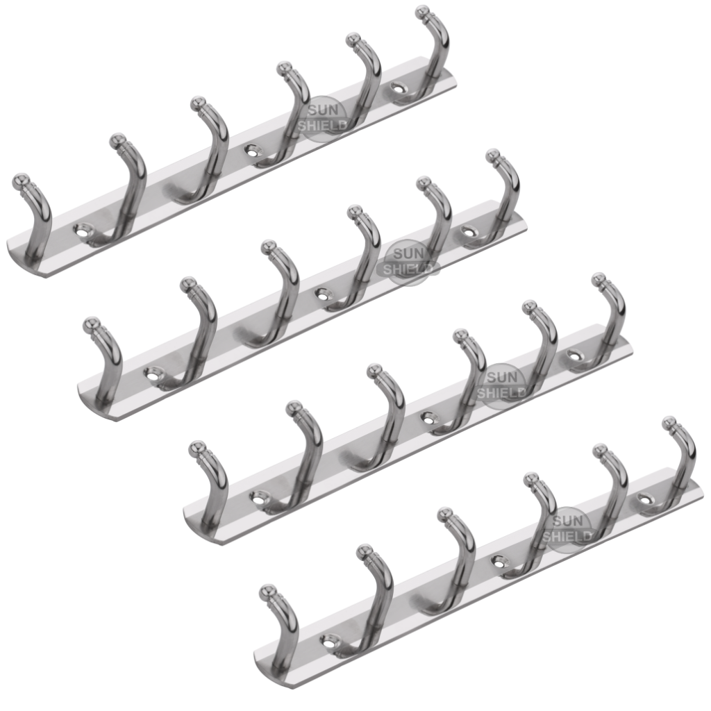 Steel Cloth Hanger 6 Point (Khunti) - L Type Goli