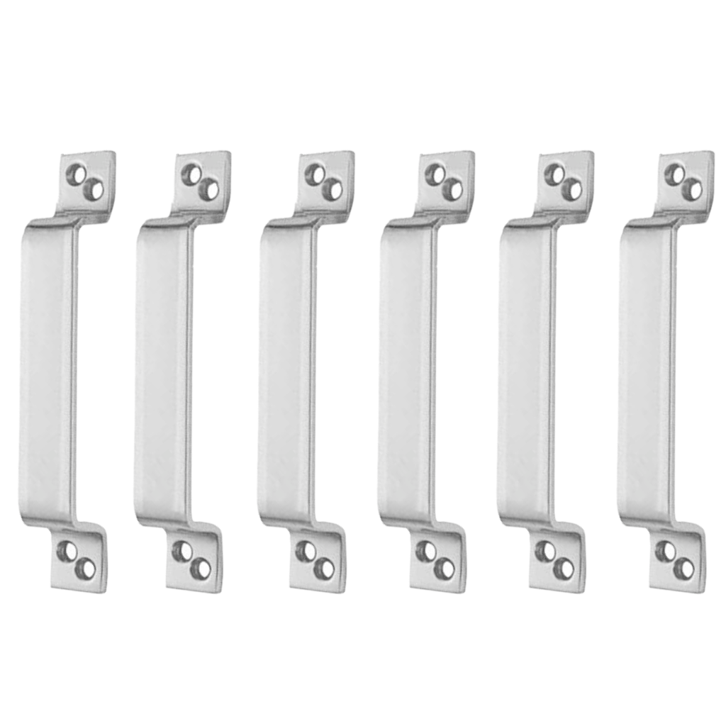 Steel Hexa D Handles 6 Inch, SS Finish