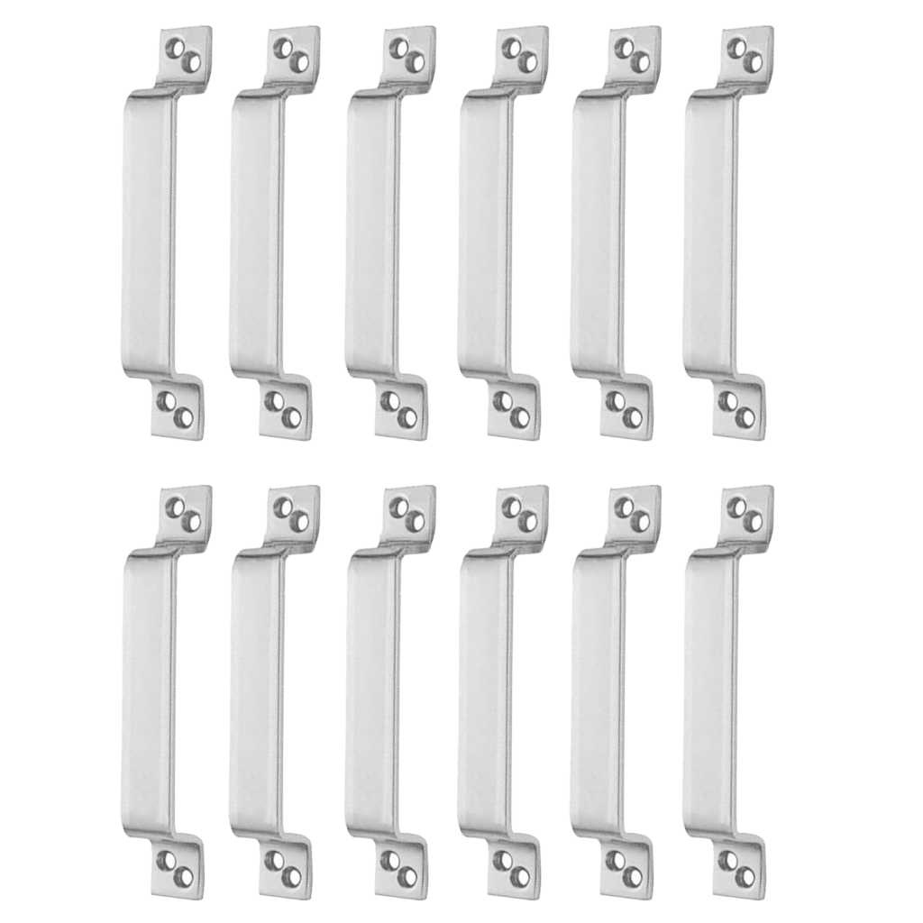 Steel Hexa D Handles 6 Inch, SS Finish