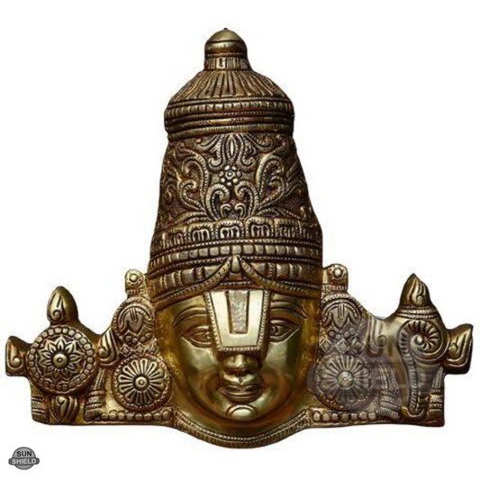 12 Inch Brass Venkateswara Wall Hanging