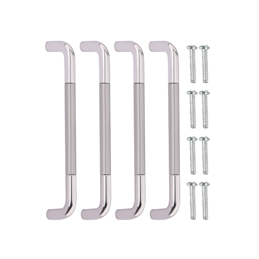 Steel Cabinet Handle Round D, 4 Inch SS Finish