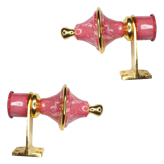 Meenar Pink Marble Curtain Bracket 1 inch (25mm)