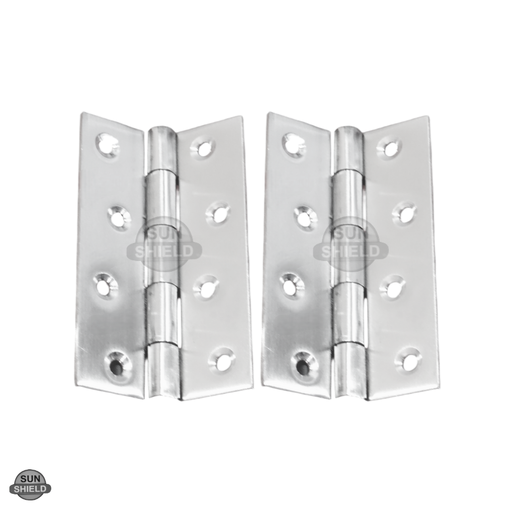 4 Inch Steel Butt Hinges, Stainless Steel Welded 12 gauge