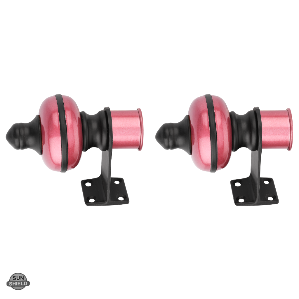 Mandir Pink Black Curtain Bracket 1 inch (25mm)