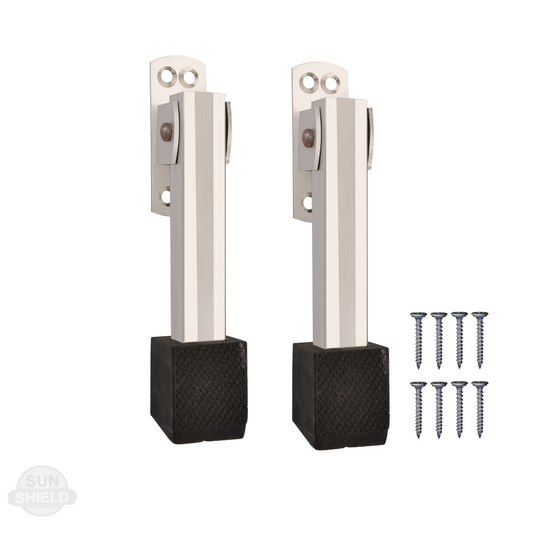 Steel Rubber Door Stopper Plaza - 5 Inch