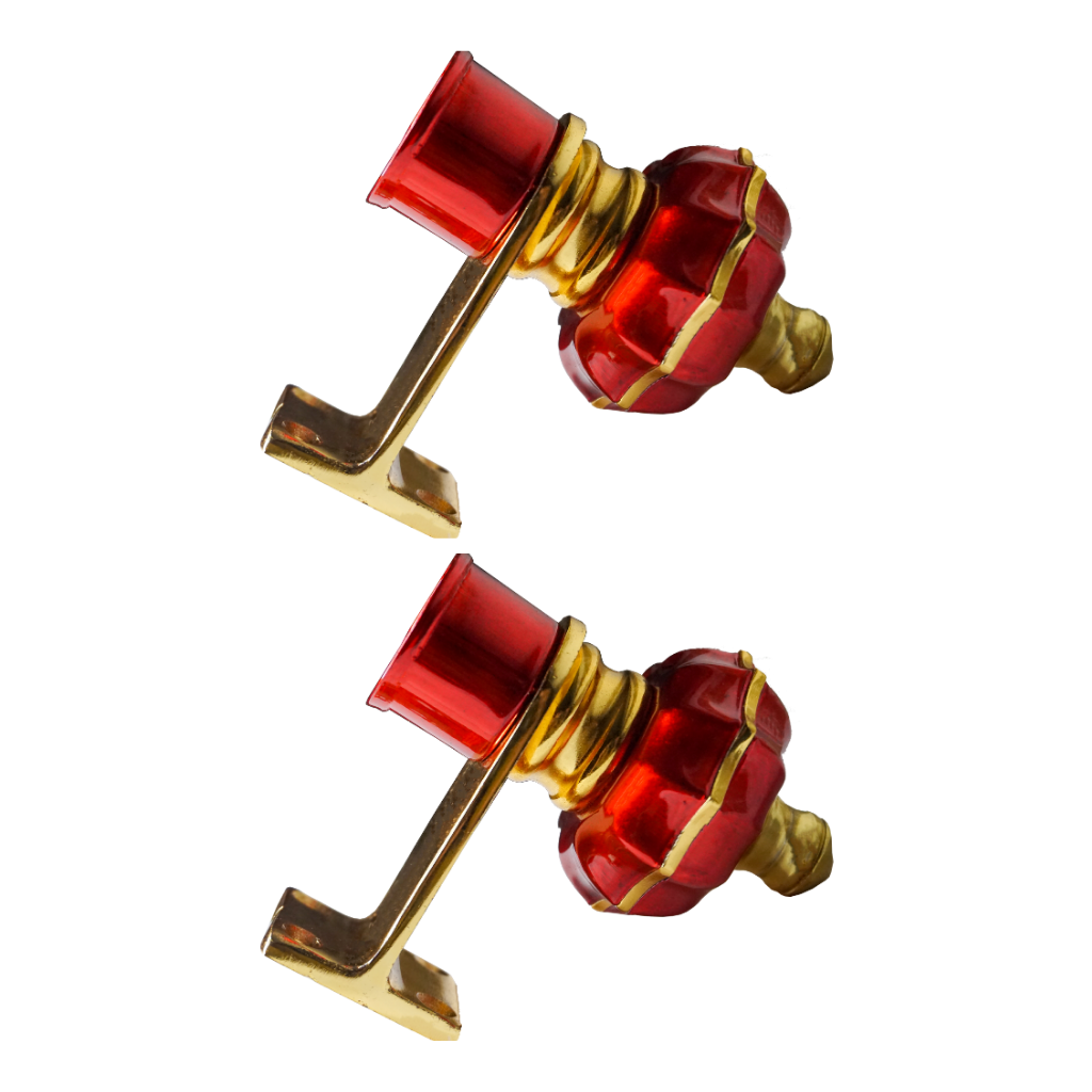 12 Peel Wine Gold Curtain Bracket 1 inch (25mm)