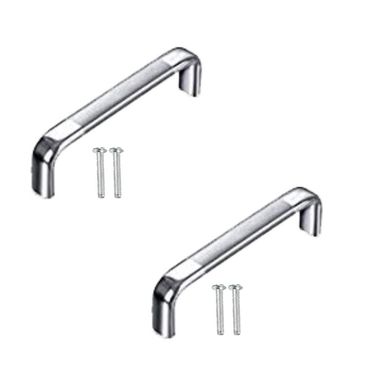 Steel Drawer Handle Oval D, 8 Inch SS Finish
