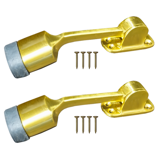 Brass Door Stopper 5 Inch, Bullet, Gold Finish