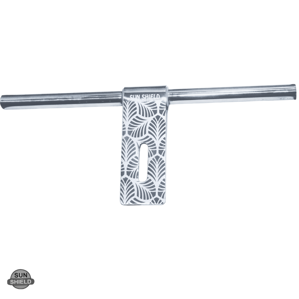 12 Inch Stainless Steel Aldrop (Door Bolt) - Floral Design, SS Finish