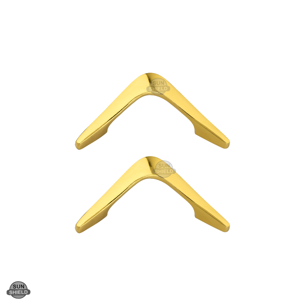 Delta Knob Gold - 3-inch Vintage Style Aluminum Drawer Pull