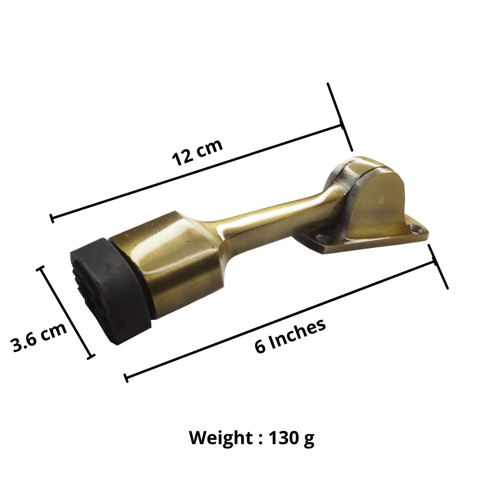 Door Stopper Super D 6 Inch, Antique Finish