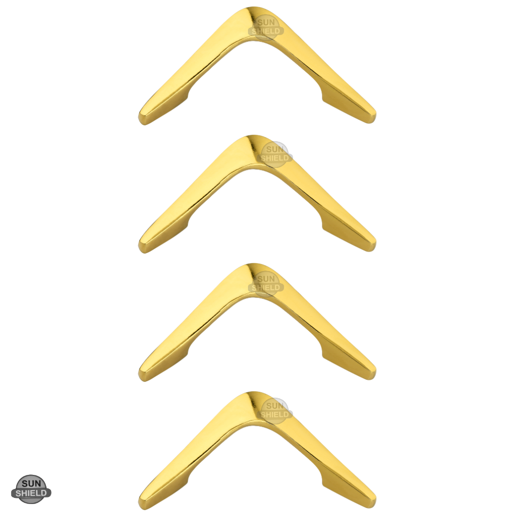 Delta Knob Gold - 3-inch Vintage Style Aluminum Drawer Pull