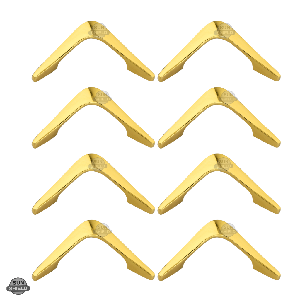 Delta Knob Gold - 3-inch Vintage Style Aluminum Drawer Pull