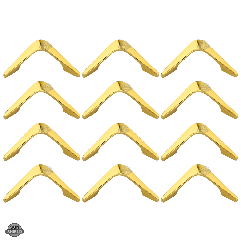 Delta Knob Gold - 3-inch Vintage Style Aluminum Drawer Pull
