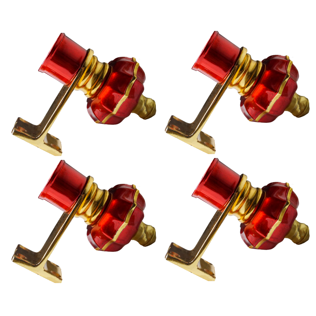 12 Peel Wine Gold Curtain Bracket 1 inch (25mm)