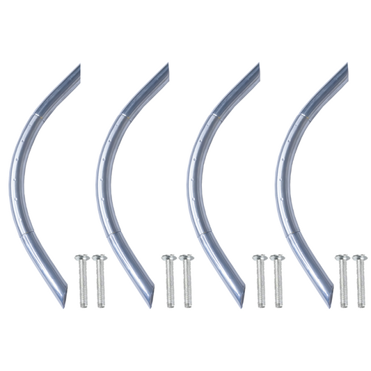 Steel Cabinet Handle Round C, 4 Inch SS Finish