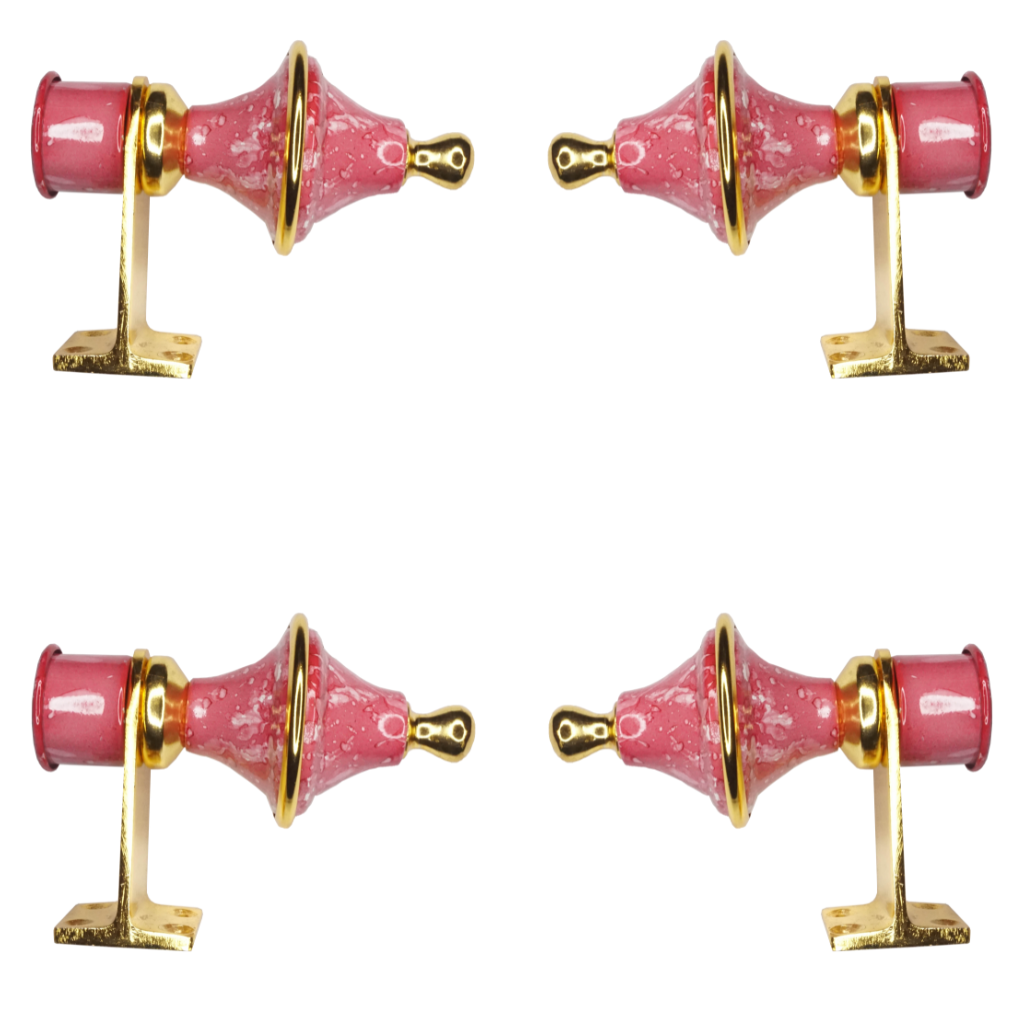 Meenar Pink Marble Curtain Bracket 1 inch (25mm)