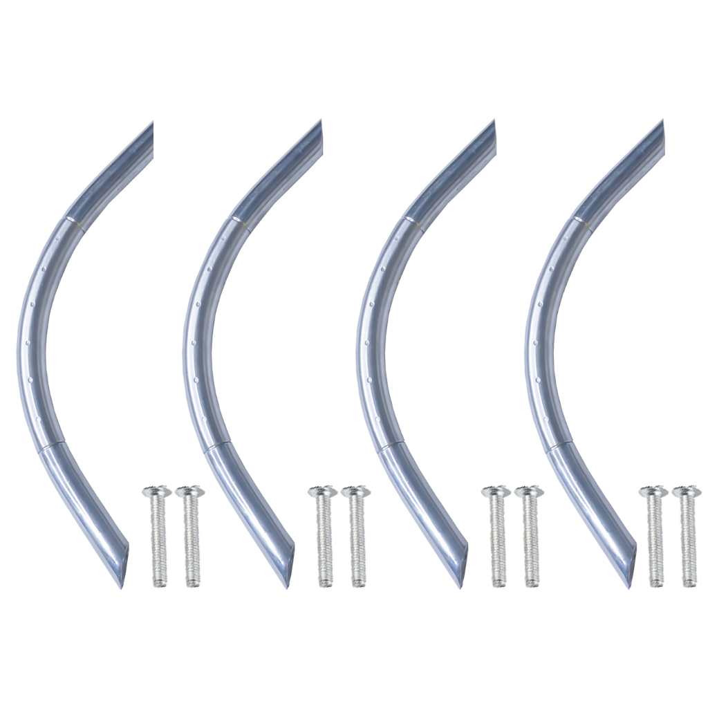 Steel Cabinet Handle Round C, 6 Inch SS Finish
