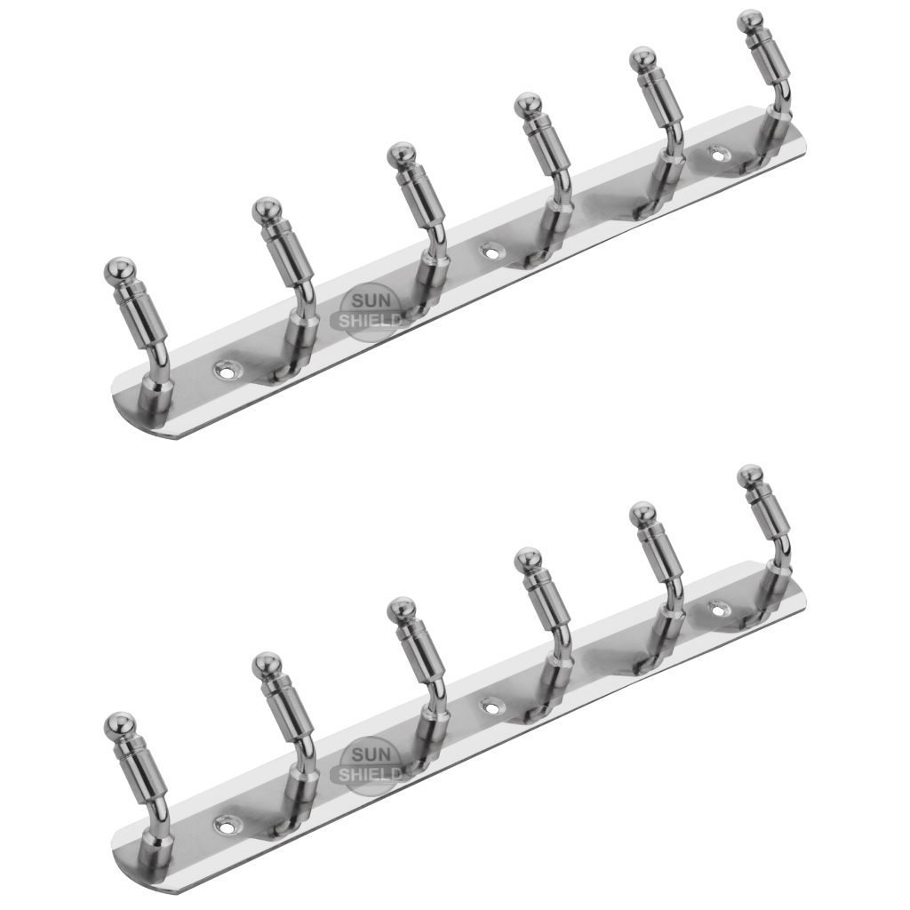 Steel Cloth Hanger 6 Point (Khunti) - L Type Goli Tropping