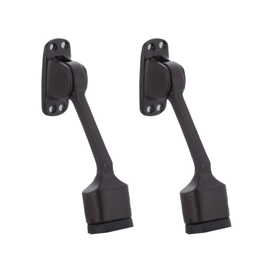 Door Stopper Super D 5 Inch, Brown Finish