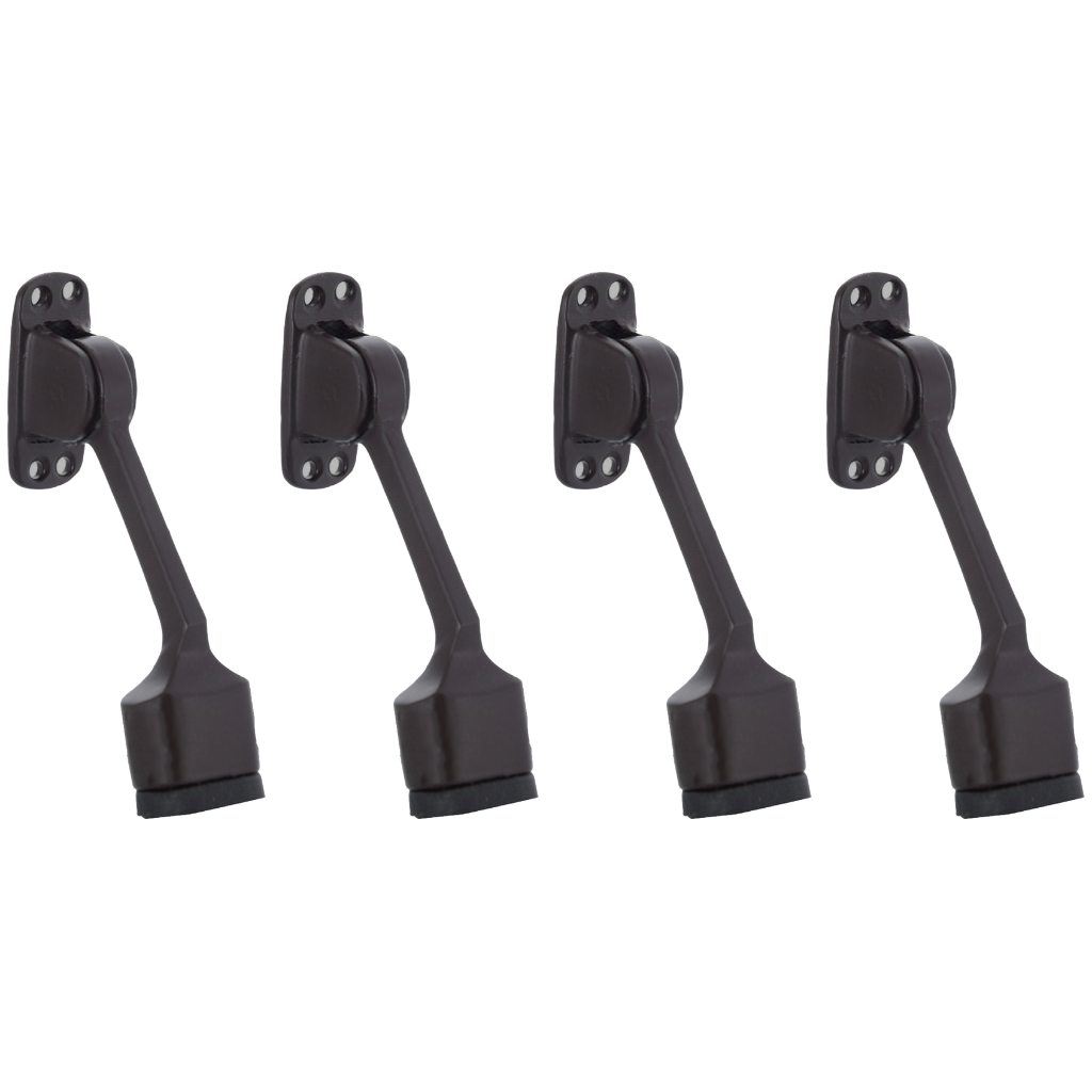 Door Stopper Super D 5 Inch, Brown Finish