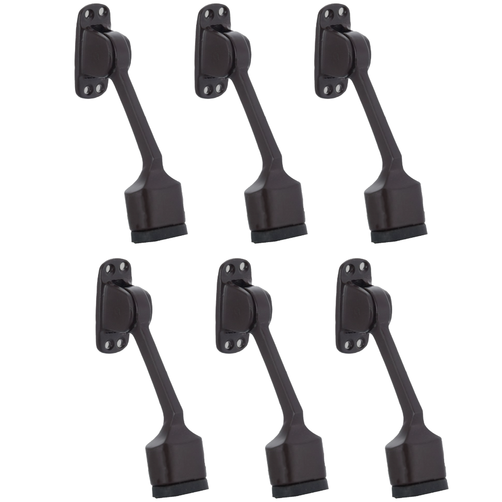Door Stopper Super D 5 Inch, Brown Finish