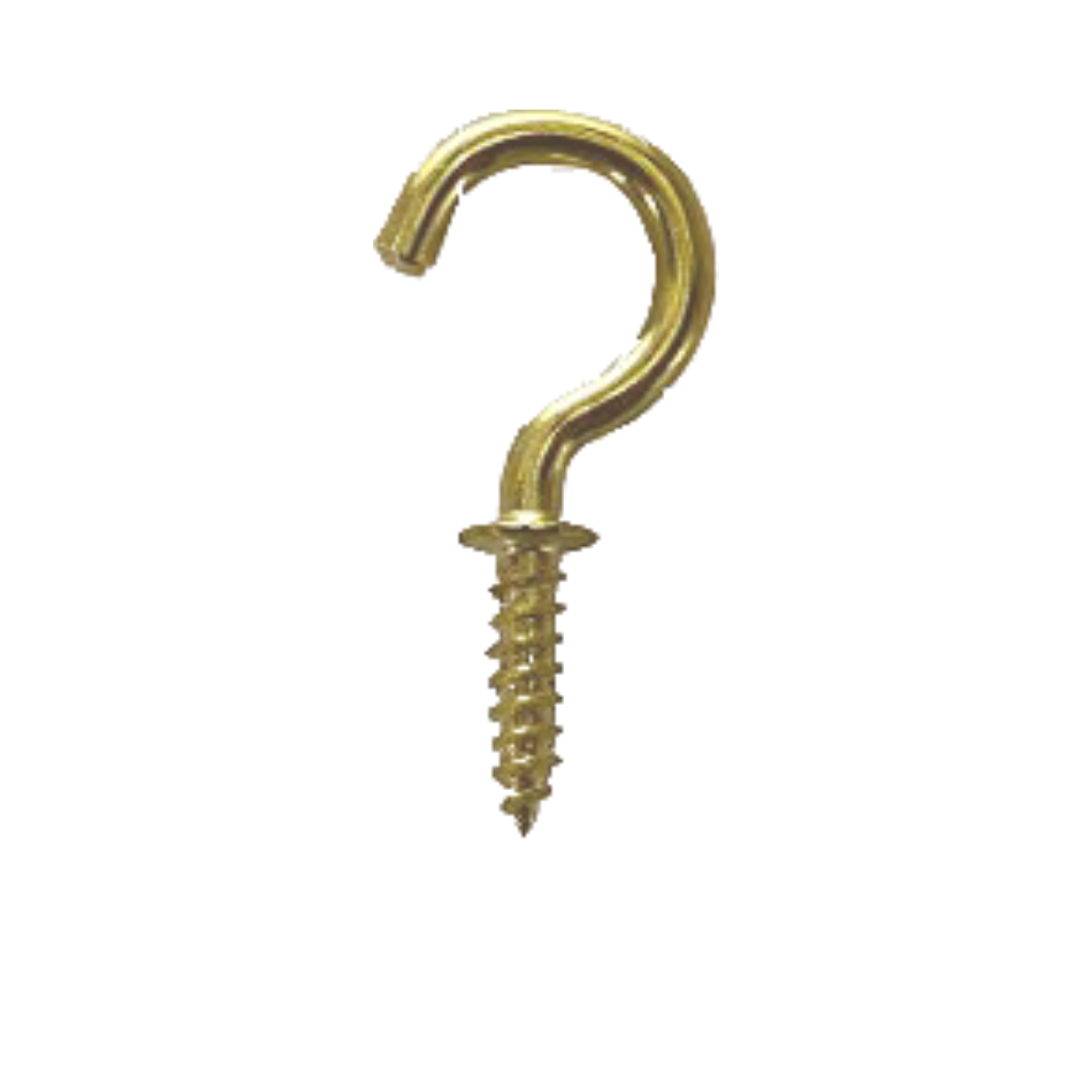 Silver Gold Finish Brass Bells 1.5 Inch for Pooja Room with J Hooks