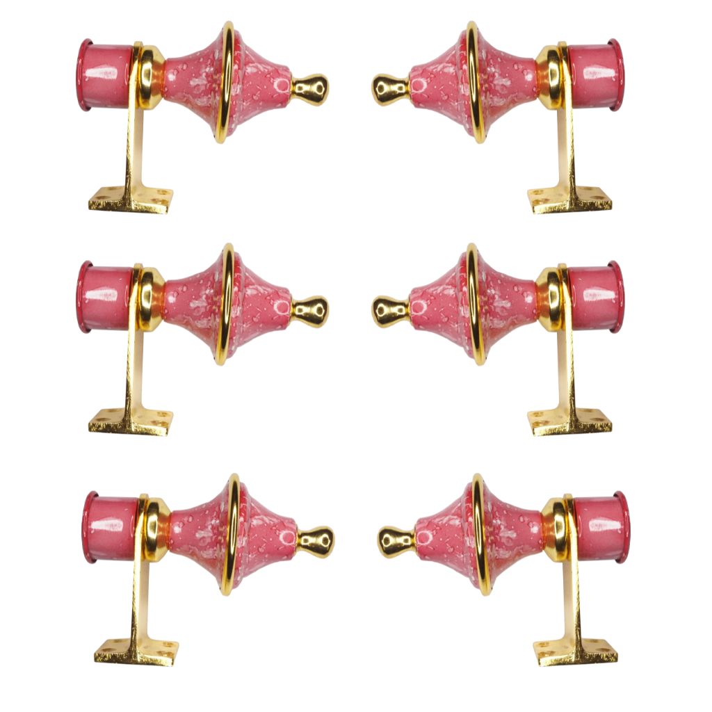 Meenar Pink Marble Curtain Bracket 1 inch (25mm)