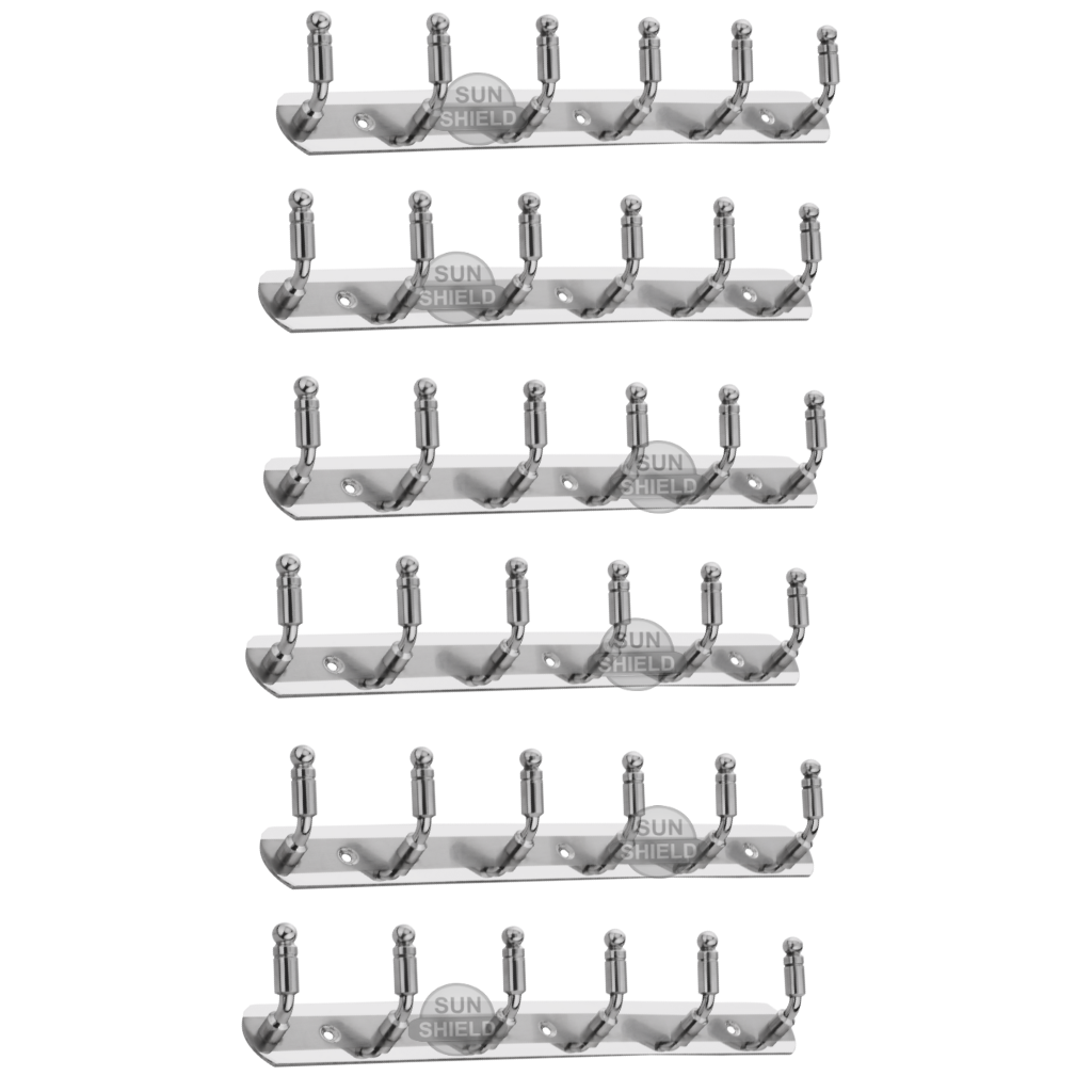 Steel Cloth Hanger 6 Point (Khunti) - L Type Goli Tropping