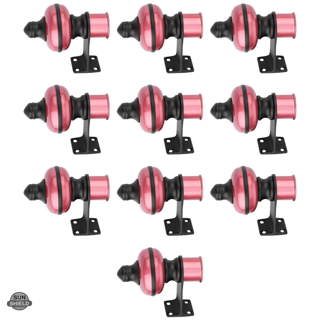 Mandir Pink Black Curtain Bracket 1 inch (25mm)