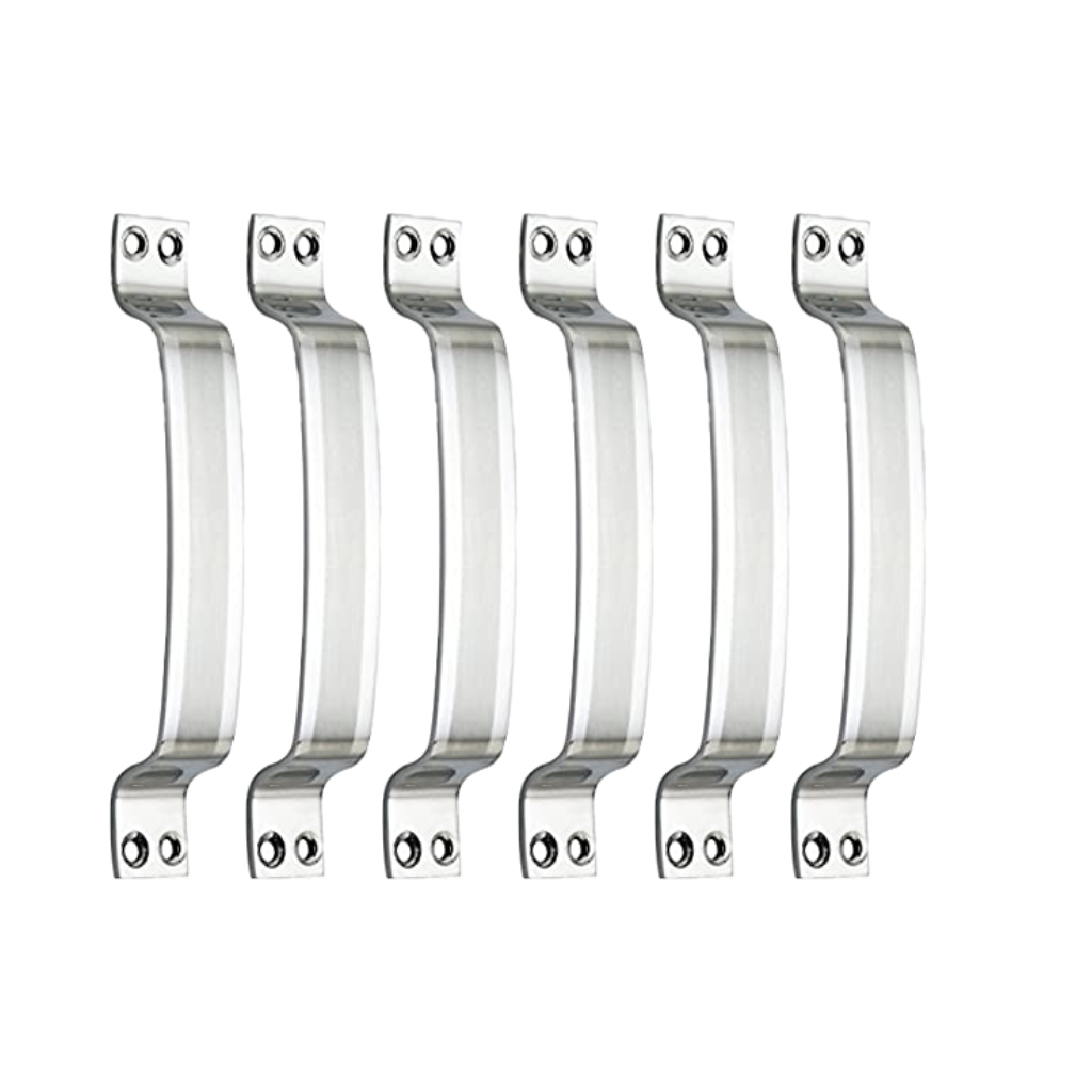 Steel Hexa Handles 6 Inch, SS Finish