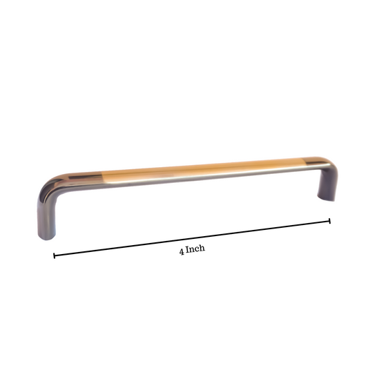 Steel Cabinet Handle Oval D, 4 Inch Vintage Finish