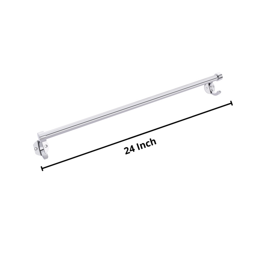 Steel Round Shape Towel Rod 24 Inch