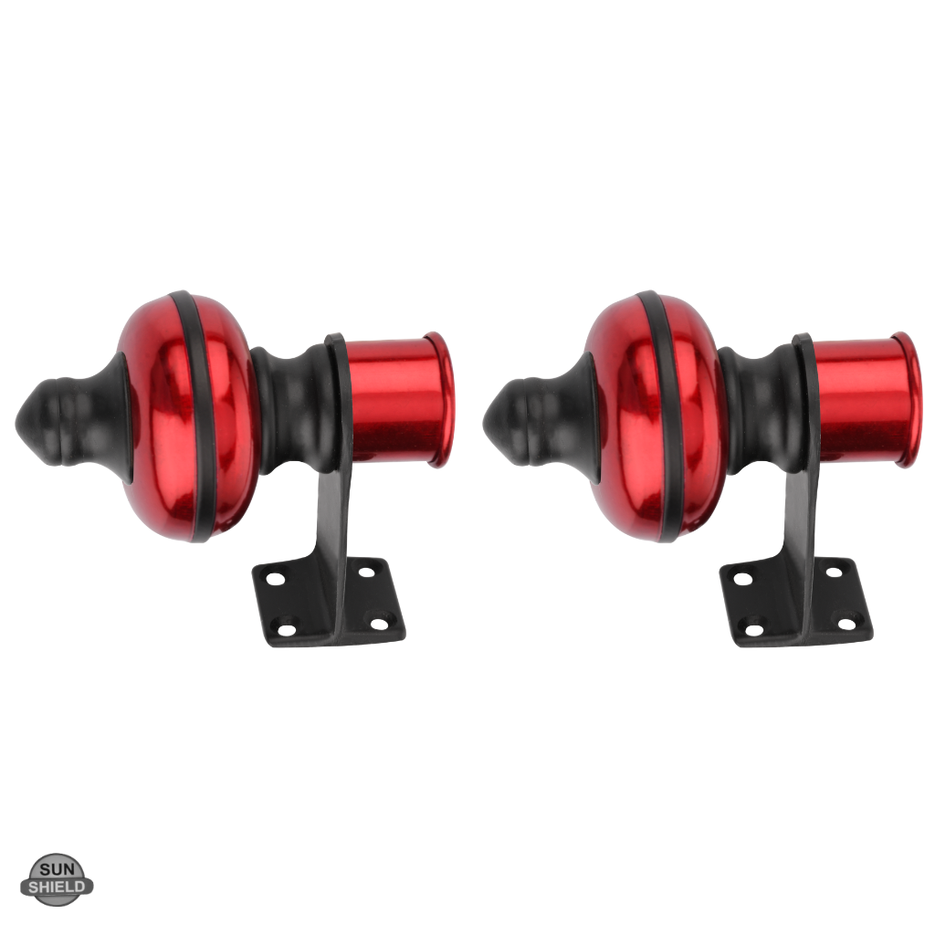 Mandir Cherry Black Curtain Bracket 1 inch (25mm)