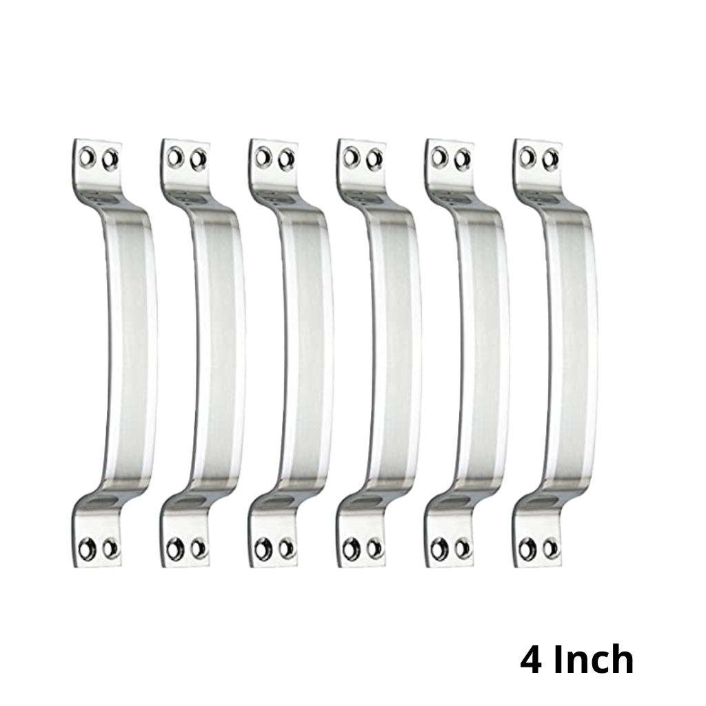 Steel Hexa Handles 4 Inch, SS Finish