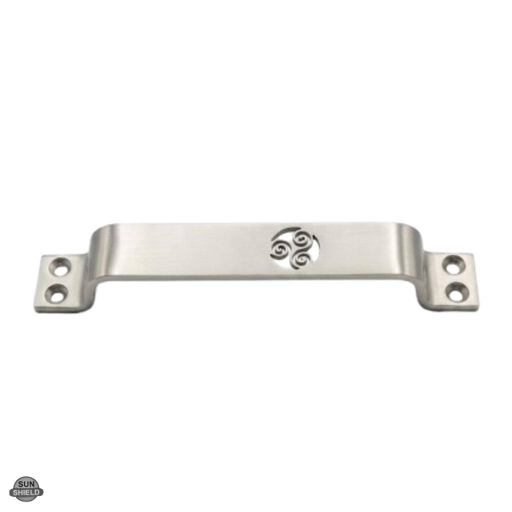 Premium Stainless Steel Door Pull Handle Set - 7 Inch, Heavy Duty 6 Gauge, 301 No