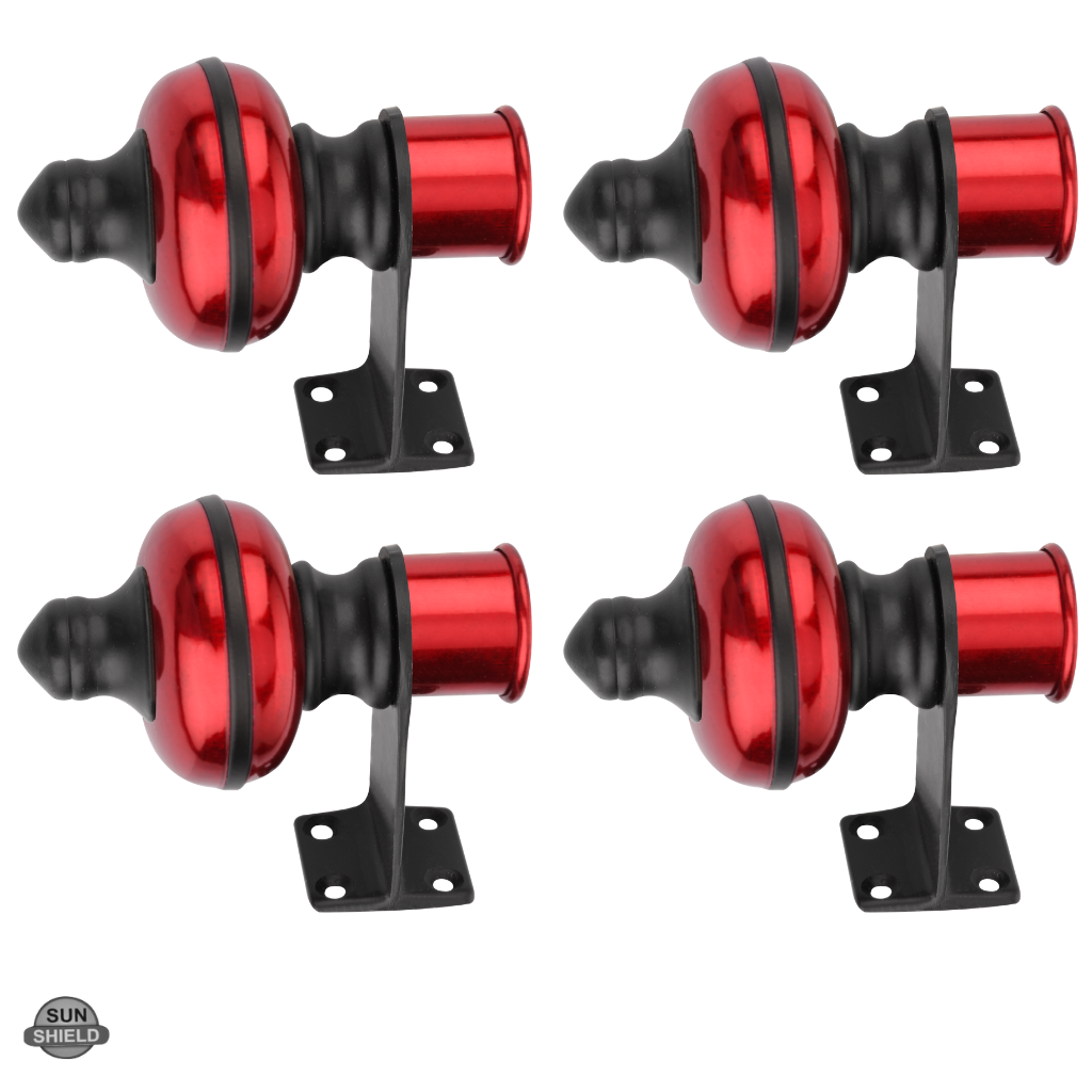 Mandir Cherry Black Curtain Bracket 1 inch (25mm)