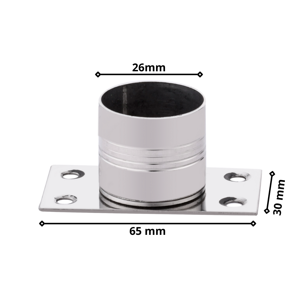 Wall to wall steel flat plate concealed 1 Inch