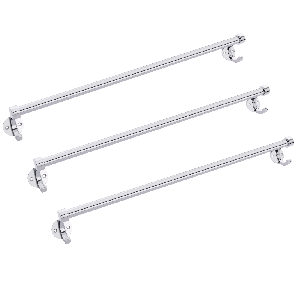 Steel Round Shape Towel Rod 24 Inch