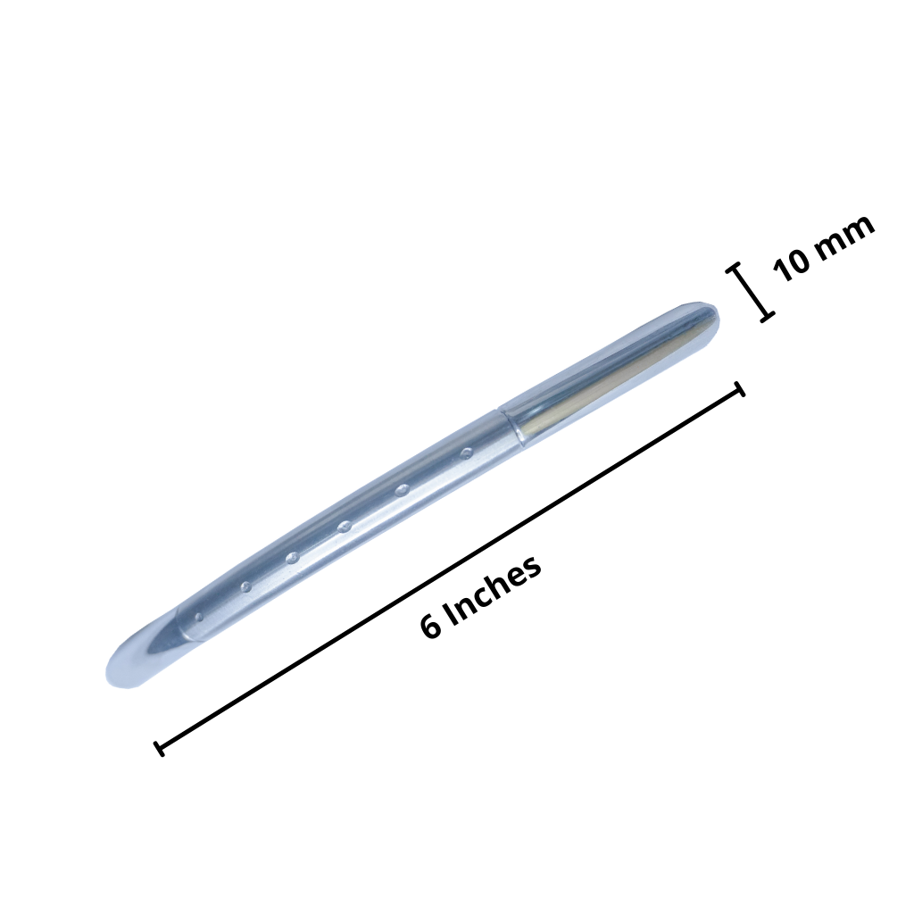 Steel Cabinet Handle Round C, 6 Inch SS Finish