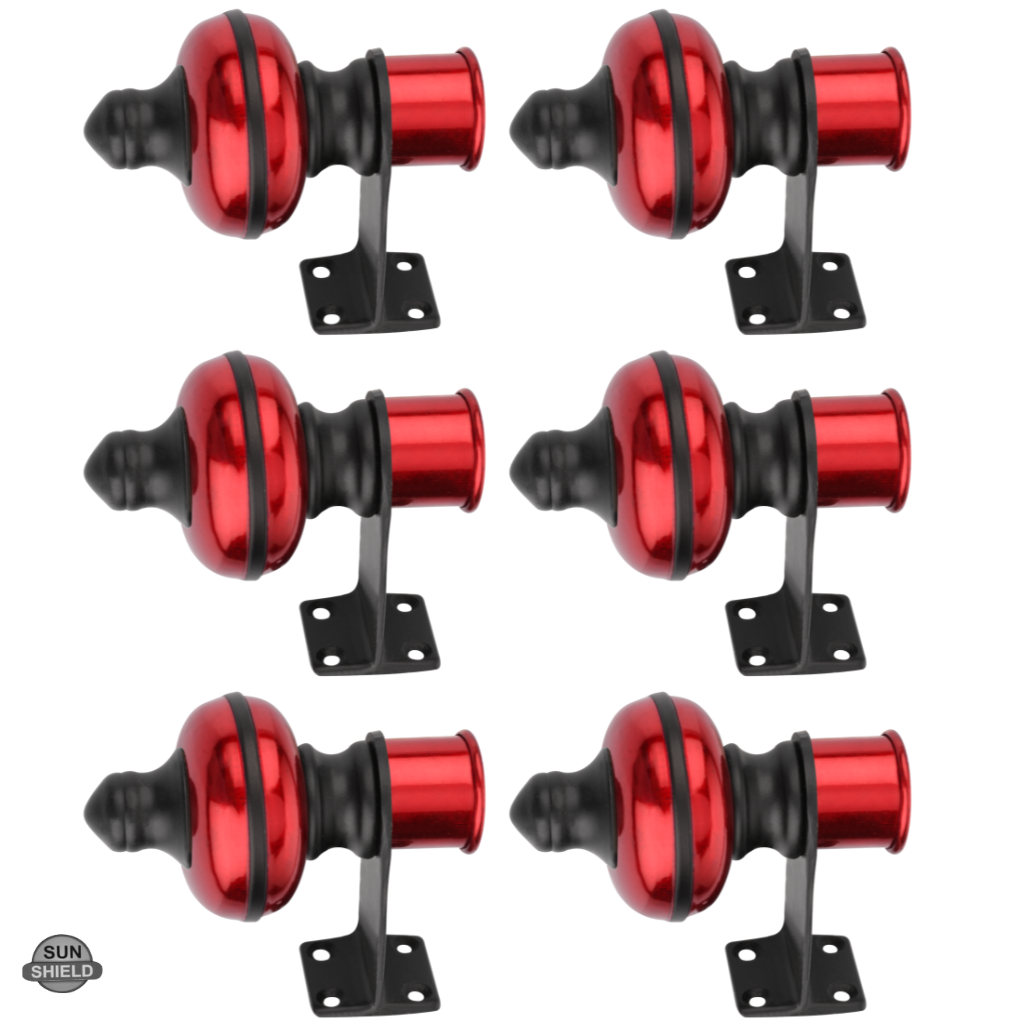 Mandir Cherry Black Curtain Bracket 1 inch (25mm)