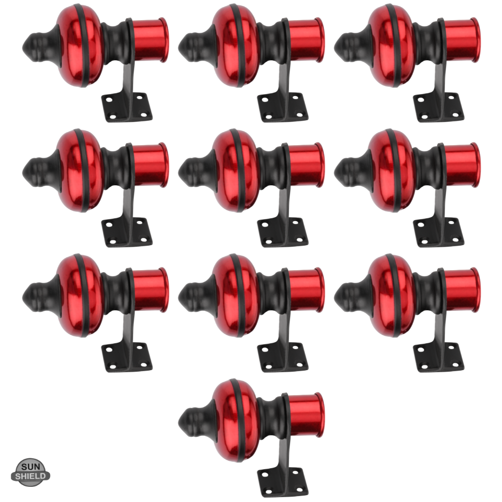Mandir Cherry Black Curtain Bracket 1 inch (25mm)