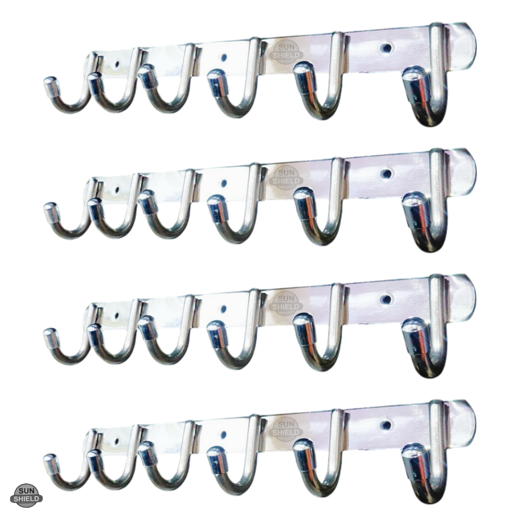 Steel Cloth Hanger 6 Point (Khunti) - J Type