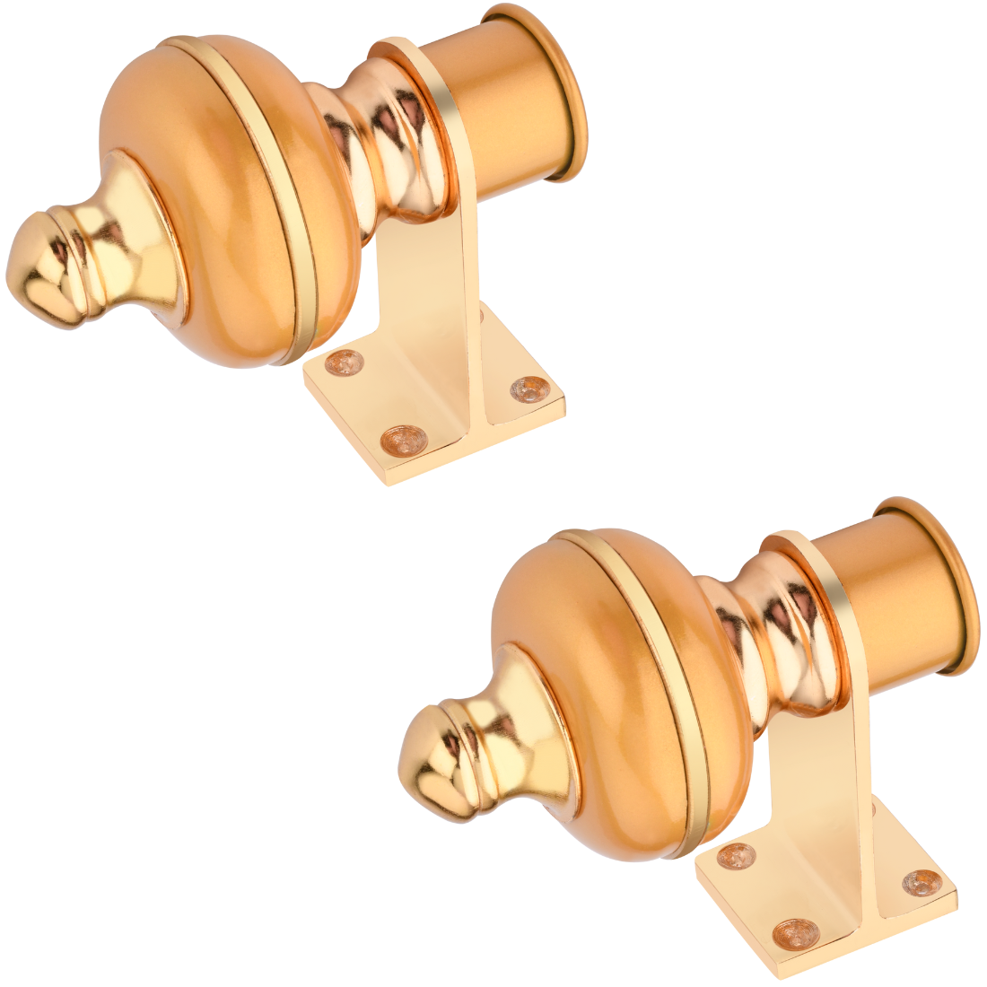 Mandir Matt Gold Curtain Bracket 1 inch (25mm)