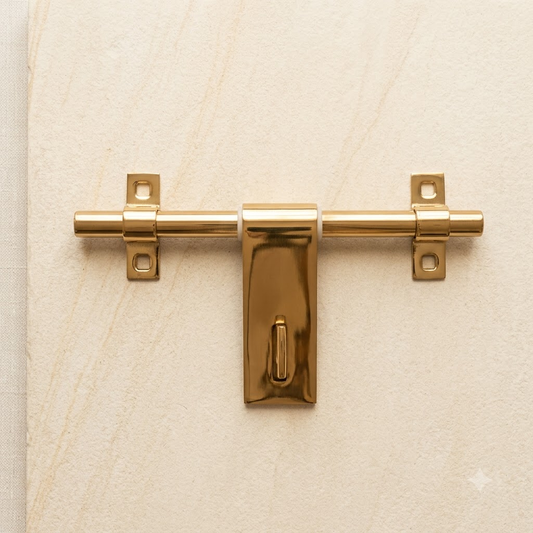 10" PVD Gold Steel Door Aldrop Latch, 5mm