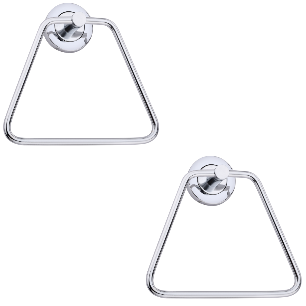 Steel Towel Ring, SS Finish, Trinagle