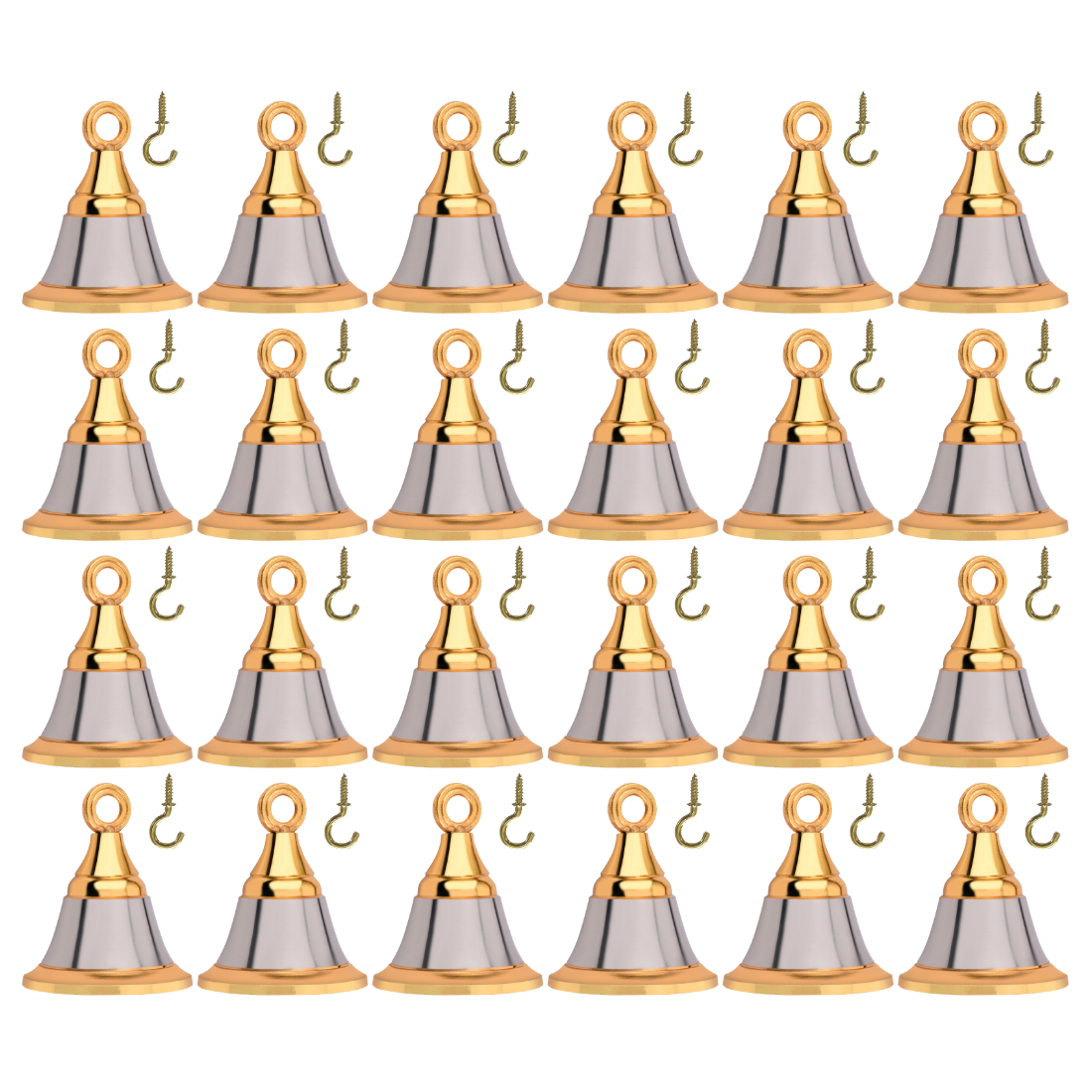 Hanging bells for pooja mandir Silver Gold Finish