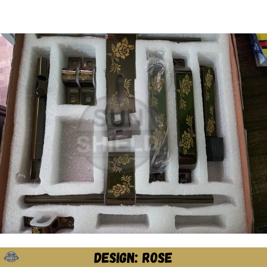 Vintage Finish Stainless Steel Door Kit 5mm 10 Inch - ROSE